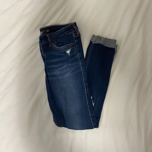 Hollister Ripped Cropped Jeans